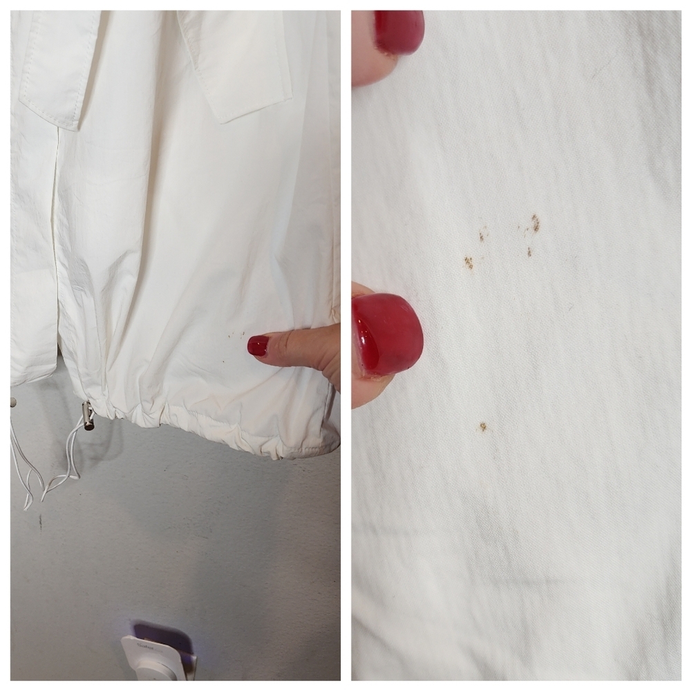 Theory Cinch Hem Button Front White Sleeveless Dr… - image 6